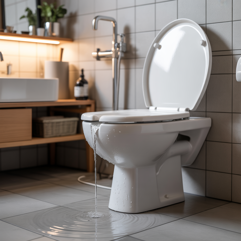 3.Vad gor du om din toalett rinner och slosar vatten